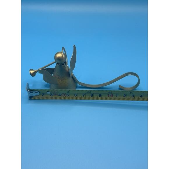 Vintage Metal Brass Angel Christmas Candle Snuffer Polished 5.5” Holidays - Picture 7 of 7